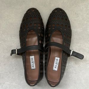 Alaia ballet flats, black, European size 41, US 10